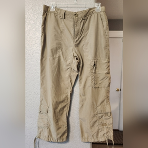 The North Face Tan Capris Cargo Hiking‎ Pants, Size SP